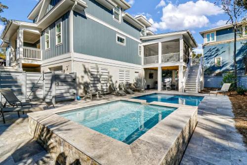 North Forest Beach Casa | 7 Bed 6 and one half bath with private pool spa & private beach access