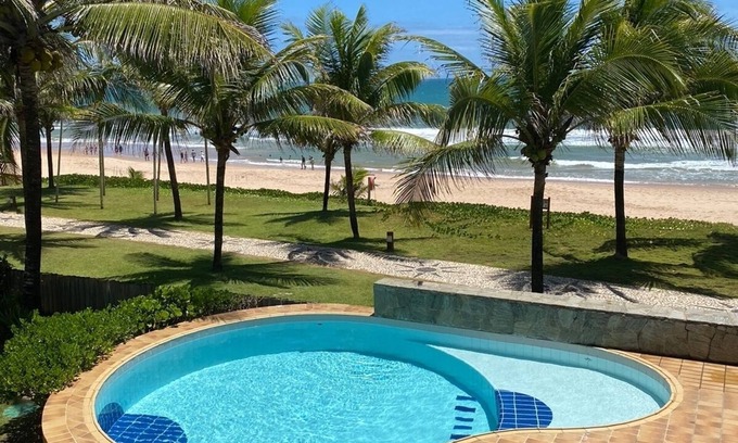 Canto do Mar Casa | Casa 7/4 en el borde de la playa de Guarajuba - 6 suites