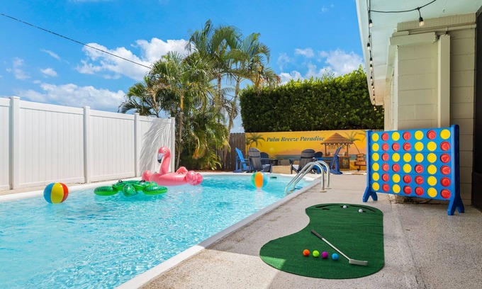 South Pinellas Community Council Casa | Seminole Shores~Private Pool, BBQ, Outdoor Games