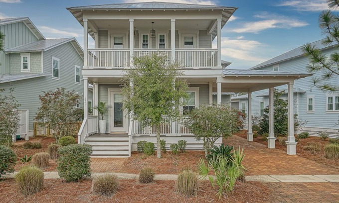 Santa Rosa Beach Casa | "7th Inning Stretch" NatureWalk at 30a with Bocce Court, Golf Cart and Bikes