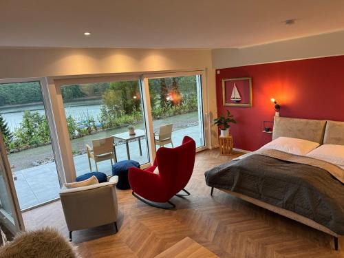 Olpe Apartamento | #8 Ommi Kese See-Suite FD Sauna Hund Terrasse