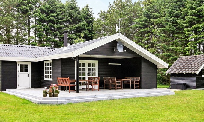Sundstrup Casa | Espaciosa casa de vacaciones en Hojslev Jutlandia con jardín