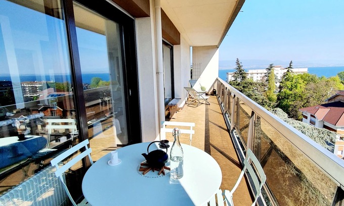 Thonon-les-Bains Apartamento | 95m2 apartment facing the spa - 6th floor