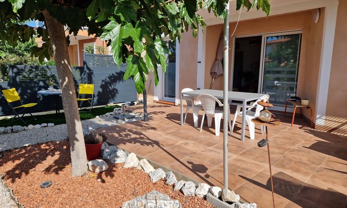 Le Barcares Apartamento | A 5 mn de la mer ! Appartement T2 au Calme en Rez-de-jardin Terrasse et Piscine