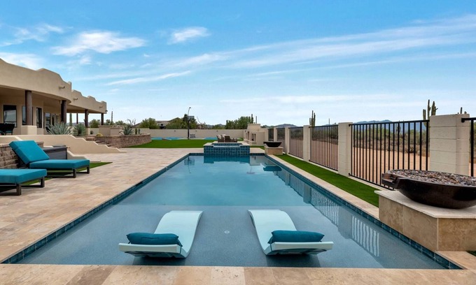 Rio Verde Foothills Casa | A Backyard Dream! Pool/Spa/Fire-Pits/PickleBall/BasketBall/Ping-Pong/Cornhole
