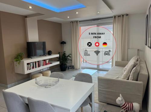 Saint-Louis Apartamento | A few steps from BASEL with Balcony and free private parking