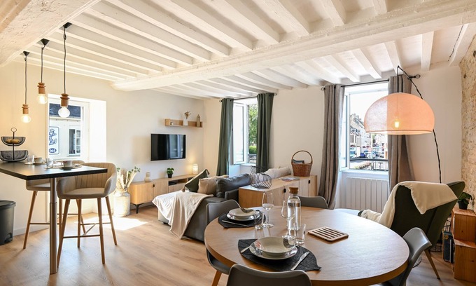 Isigny-sur-Mer Apartamento | A Fleur de Quai - Vue sur le port