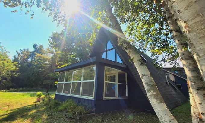 Beaver Island Casa | A Frame cabin with a short stroll to a gorgeous sandy beach!
