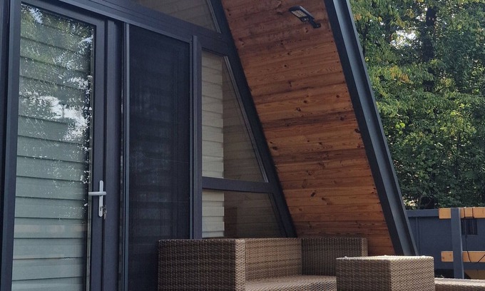 Baia Mare Cabina | A frame cabin with AC and firepit in Baia Mare