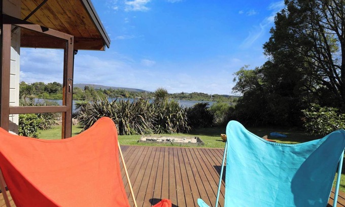 Okere Falls Casa | A Lakeside Story - Lakefront at Okere Falls