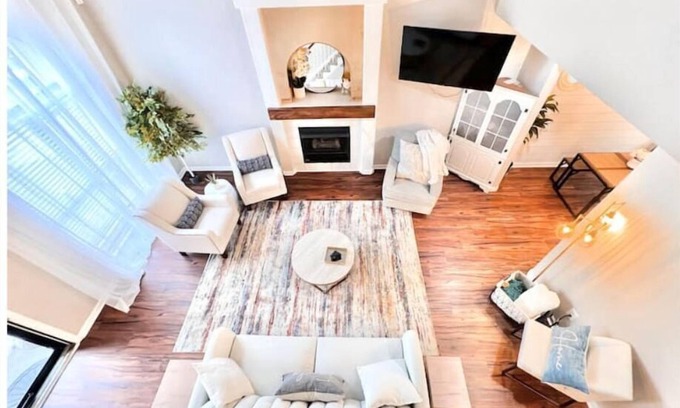 Liberty Area Casa | A one of a kind home with a waffle and coffee bar, life sized games and comfort!
