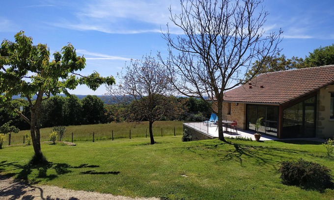 Cardaillac Cabaña | Una vista panorámica en la encrucijada de Ségala, Causse y los 2 valles