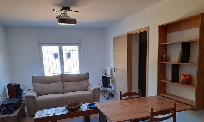 Mornas Casa | Villa de 146 m2 - Cocina de verano jardín de la piscina privada de aire acondicionado privado