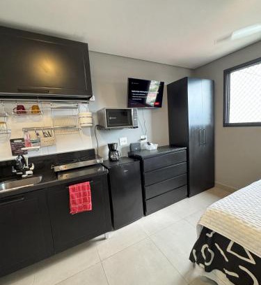 Bom Retiro Apartamento | Aconchegante Studio com piscina, academia, coworking, lavanderia