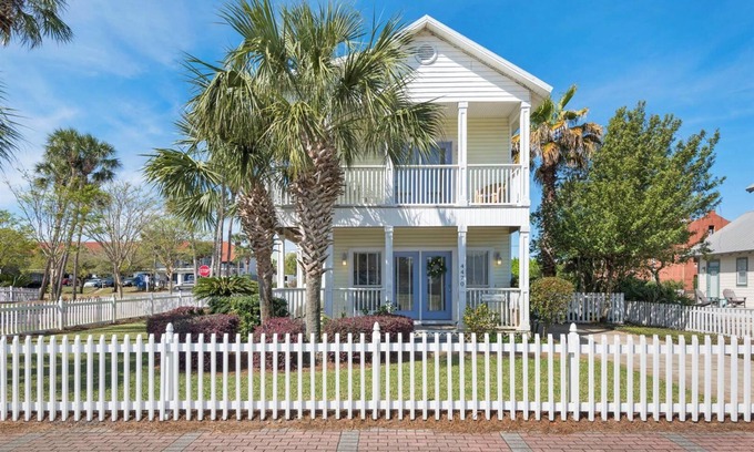 Crystal Shores Casa | CASA ADORABLE DESTIN BEACH! 1 minuto a pie de playa! Vista del golfo! ¡Piscina privada!
