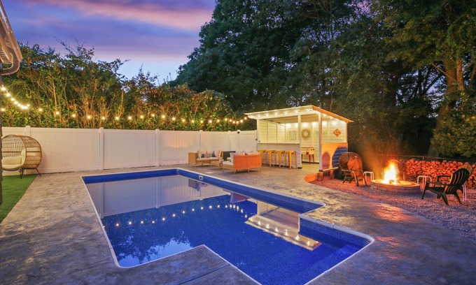Pawcatuck Casa | Affordable Luxury Resort Home with an In-Ground Pool & Hot Tub. Sleeps 10.