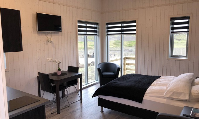 Rangarþing ytra Cabaña | Cabañas por la tarde cerca de Hella, Hekla y Landmannalaugar (Nr. 1)