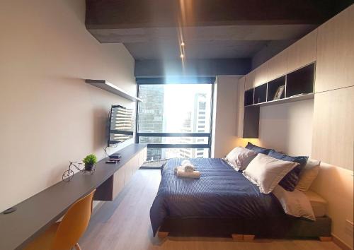 Usaquen Apartamento | AH/Loft vista a la ciudad, Cama Queen,Wifi,Usaquén