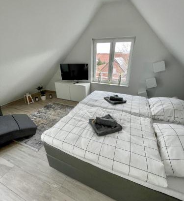 Ahaus Apartamento | Ahaus: Stadtoase mit Terrasse & privater Garage