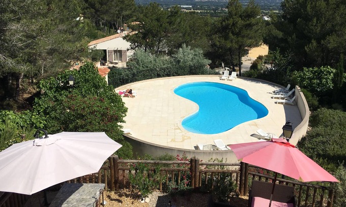 Mallemort Casa | Casa con aire acondicionado Domaine de Pont Royal, 3 dormitorios, piscina (junio sept), jardín