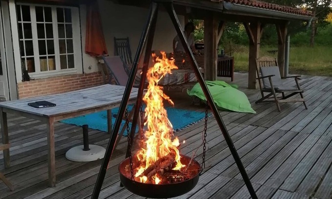 Onesse-et-Laharie Casa | Airial Landais Dans la Forêt, Pour Vacances au Calme Face aux Pins