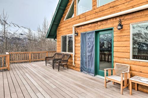 Eagle River Casa | Alaskan Mountain Gem with Private Hot Tub and Gym!