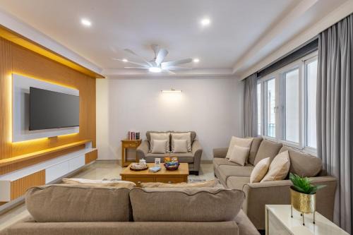 Shimla Apartamento | ALAYA Stays Cliff Zen 2BHK Apartments in Panthaghati