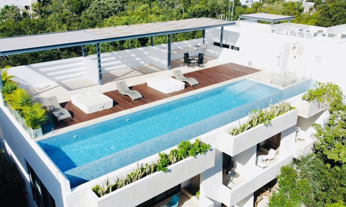 Barrio Zama Apartamento | Aldea Zama- Studio Condo, with Rooftop Pool