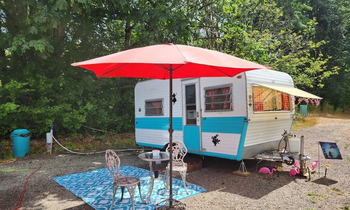 Monroe Casa | Alice in Wonderland themed, Vintage 1967 Oasis Camper/Glamper!