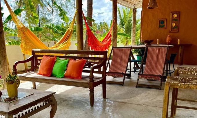 Icarai de Amontada Casa | Aloha residence, rustic, comfortable, a few meters from the beach.