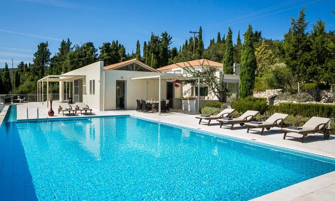 Tselendata Villa | Aloni Villa - Contemporary Villa with Private Pool & Sea Views, Fiskardo