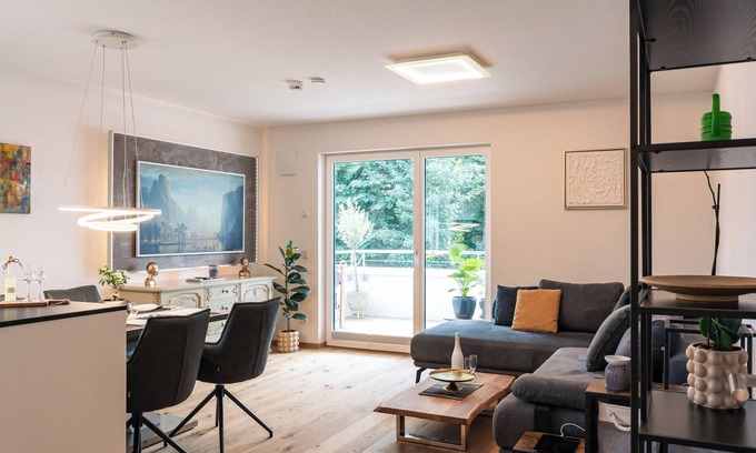 Kolbermoor Apartamento | Alpdeluxe Suite - Smart Home BBQ waterbed