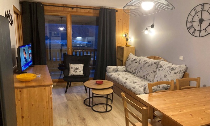 Orcieres-Merlette Apartamento | Apartamento en Orcières con piscina climatizada