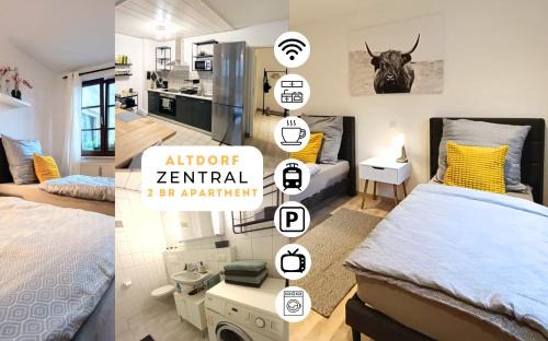 Altdorf bei Nuernberg Apartamento | Altdorf Zentral 3, Stadtnähe NBG, 2 BR, 4 Pers