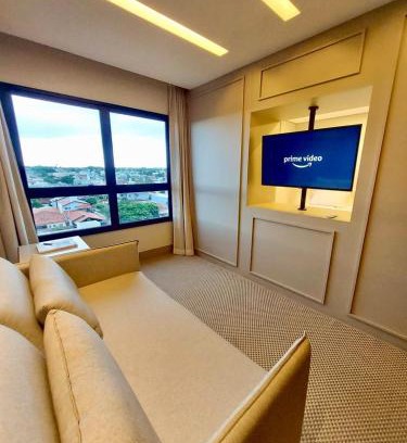 Santa Fe Apartamento | Alto Luxo - Cama King Simmons e 2 Smartv