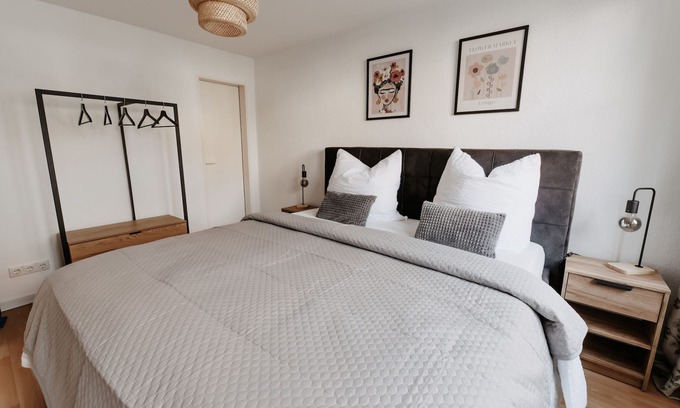 Lemgo Apartamento | Design Altstadt-Apartamento-Vista a la Ciudad-Baño Privado