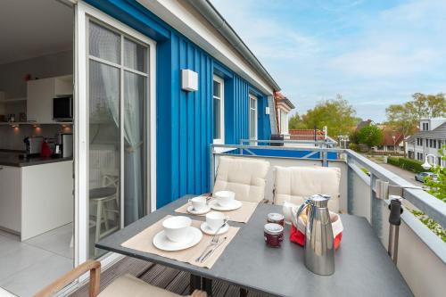Zingst Apartamento | Am Horizont No 1 für 2-4 Pers, 2 Schlafz, Babybett, Südbalkon, kostenloser Parkplatz, 500 Meter zum Strand