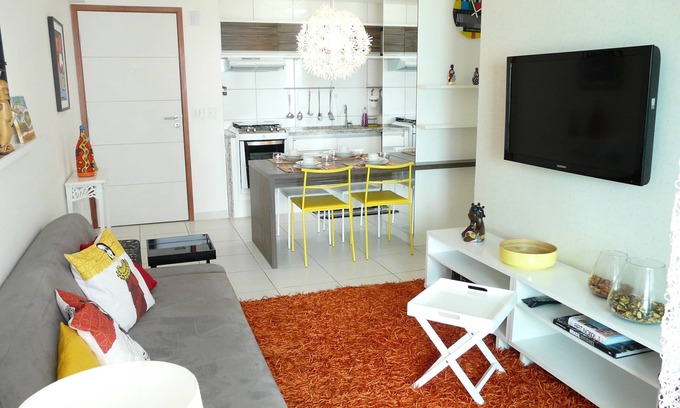 Boa Viagem Apartamento | Increíble apt ° en la orilla del mar de Boa Viagem con piscina en la cubierta y vista al mar