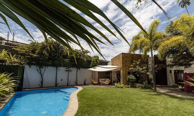 Palmar de Aramara Villa | Cerca de la casa de playa con gran jardín y piscina
