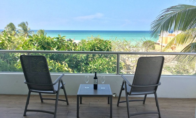 Chicxulub Puerto Apartamento | Oasis Beach Apartment Beach View