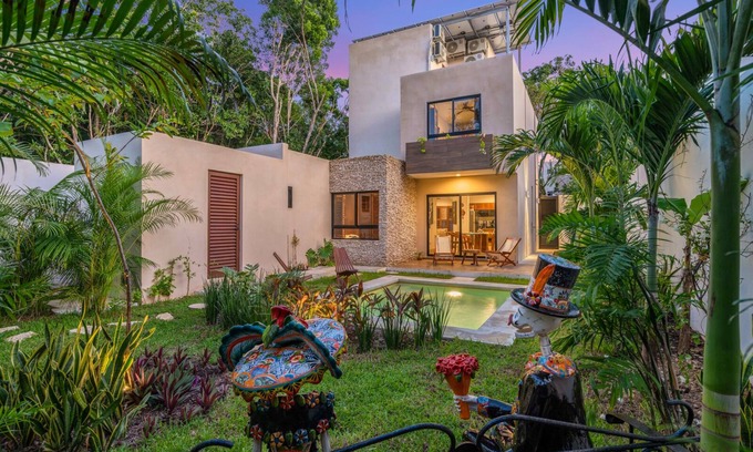 Ek Balam Village Villa | Amazing Tulum Villa w/ Pool in Exclusive Secured Community, Near Ruins & Beach
