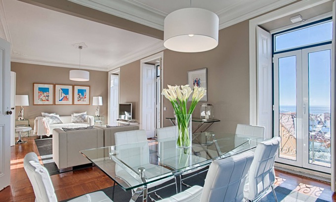 Estoril Apartamento | Un mar increíble vista apartamento en Estoril - Ático