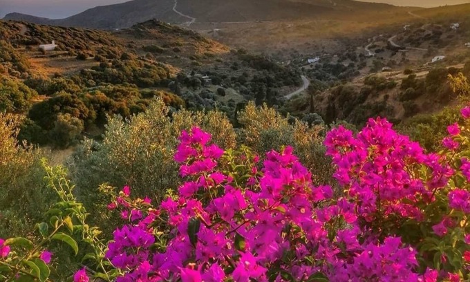 Andros Apartamento | Ancient Stone House Renovated - View of Felos Valley, Seal Mountains and Sunsets