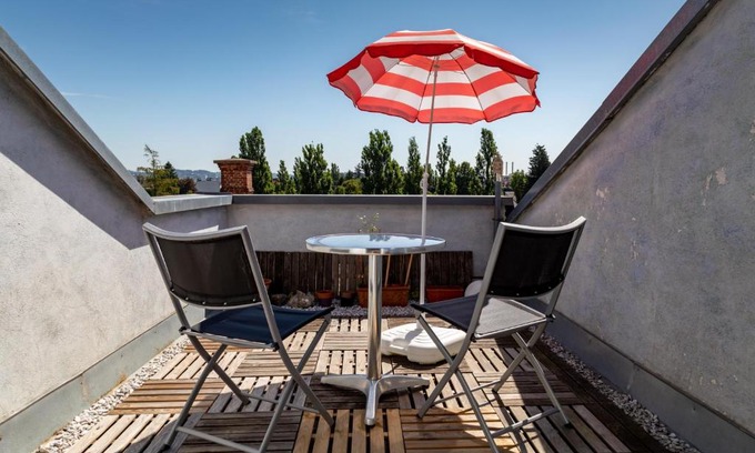 Gries Apartamento | Andreas' Dachwohnung mit Terrasse