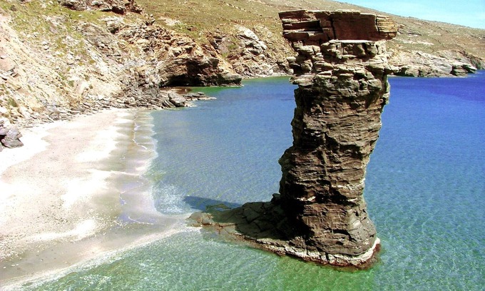 Megas Yialos-Nites Casa | Andros Serenity-Adults Only-Sea view-pool/jacuzzi stone residence