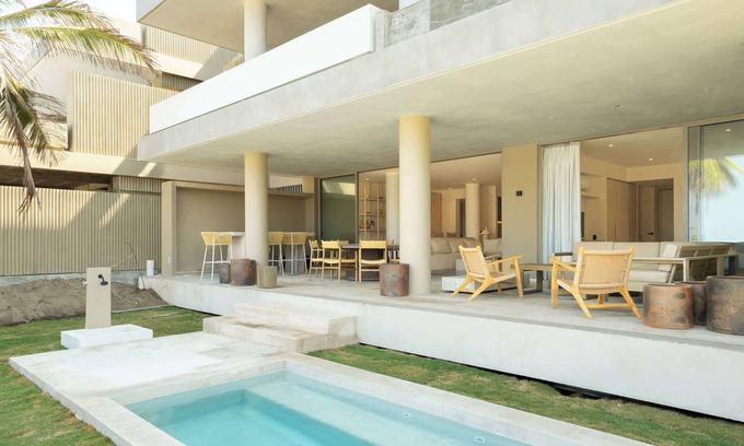 Barra de Potosí Condominio | Anera, Private Pool and Lush Garden Steps from the Ocean at ANERA