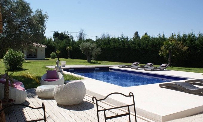 Orange Apartamento | Anexo granja provenzal con piscina climatizada