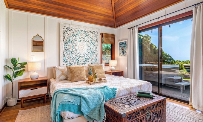 Honalo Casa | 🌺 Aolani Coffee Cottage | Private Hot Tub + Ocean Views AC