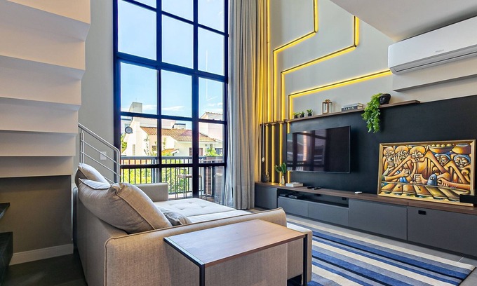 Jurere Apartamento | Ap a Cond. w/Pool and Gym, 350m the Beach Jpr212