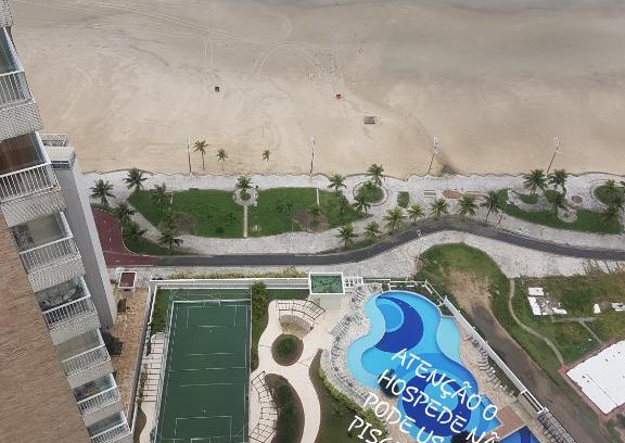 Mirim Apartamento | Ap pé na areia frente praia Costa do sol